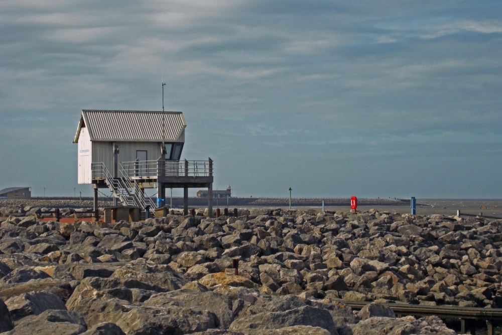 Morecambe yacht clubhouse.
