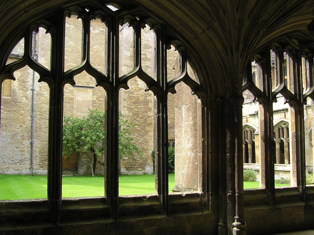Cloister windows at Lacock Abbey