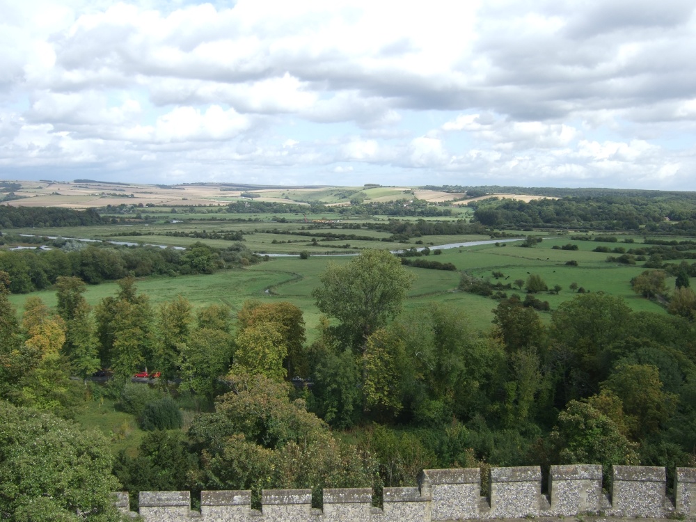 The South Downs from Arundel Castle