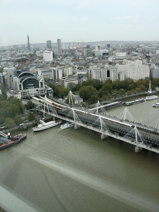 Embankment Bridge from the London Eye
