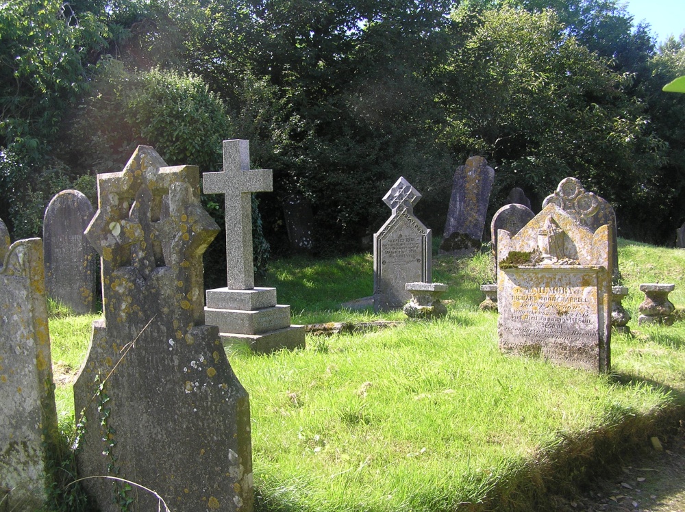 Graves in Lanteglos Churchyard