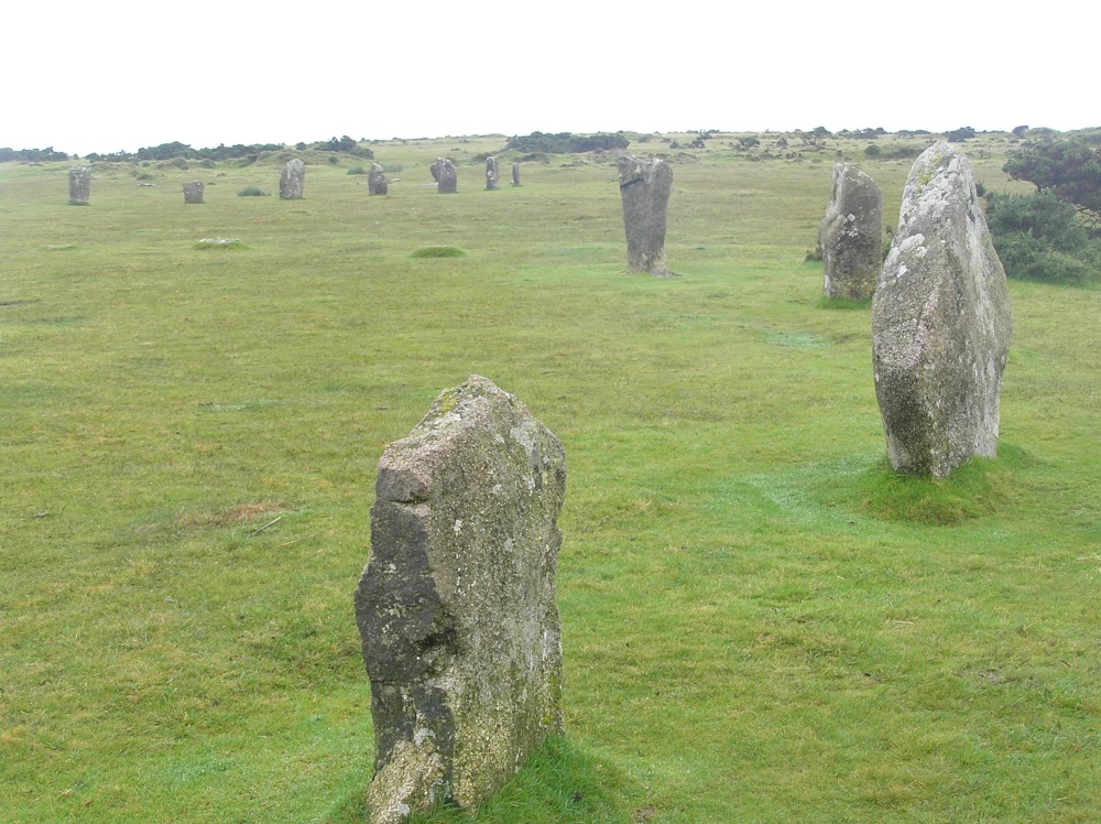 The Hurlers stone circles on Bodmin Moor