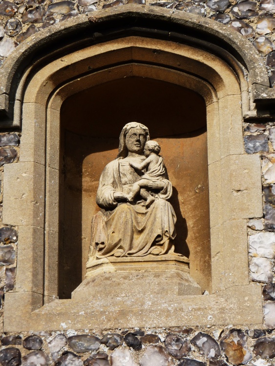 Figurine on Church Porch.