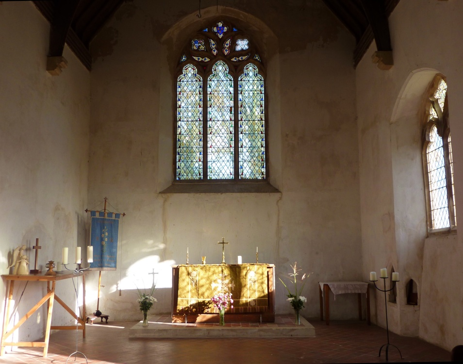 An unusual sparse Church interior