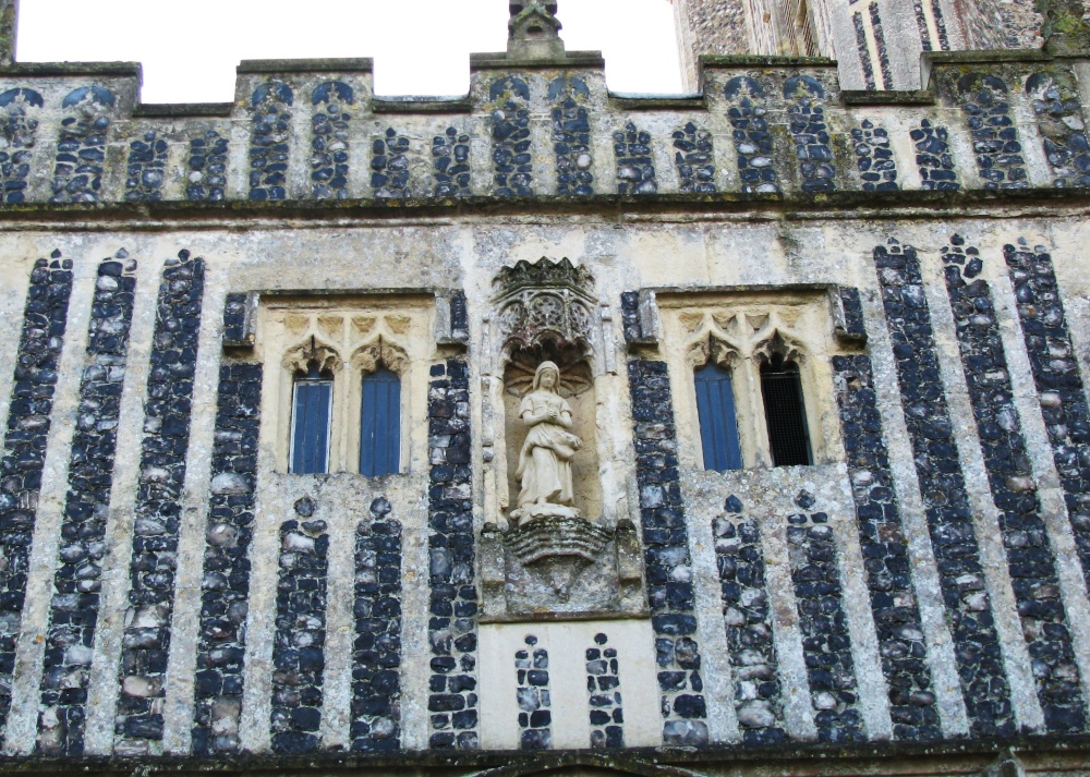 Upper part of the porch of Redenhall Church