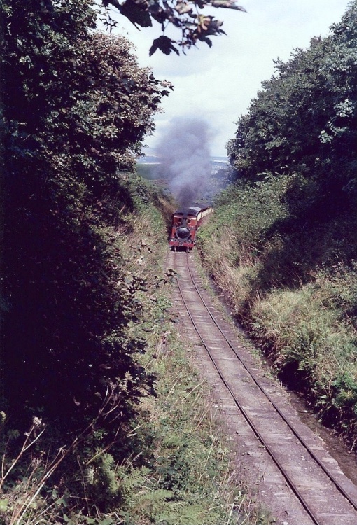 The Laxey train en route to Snaefell