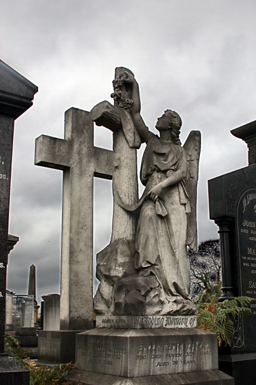 Statue in Leicester cemetery