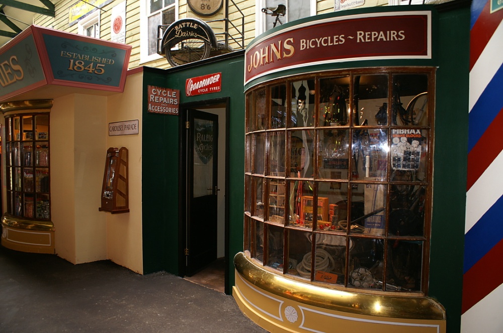 Victorian shops at Yesterdays World.