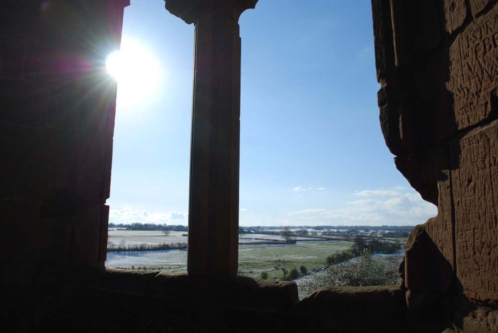 View through Kenilworth Castle window