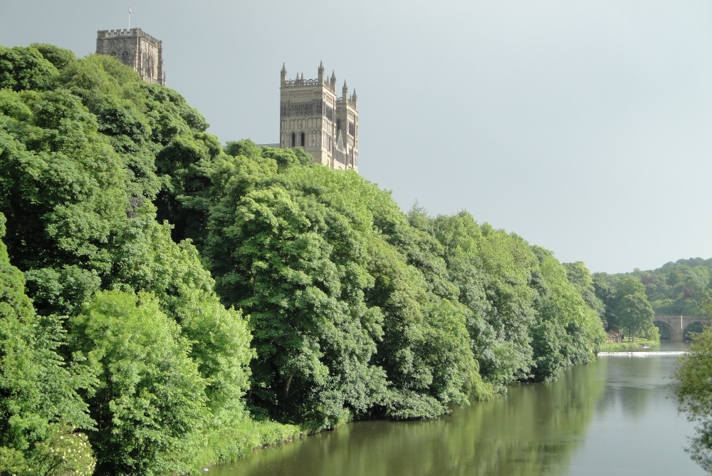 Durham Cathedral after a shower