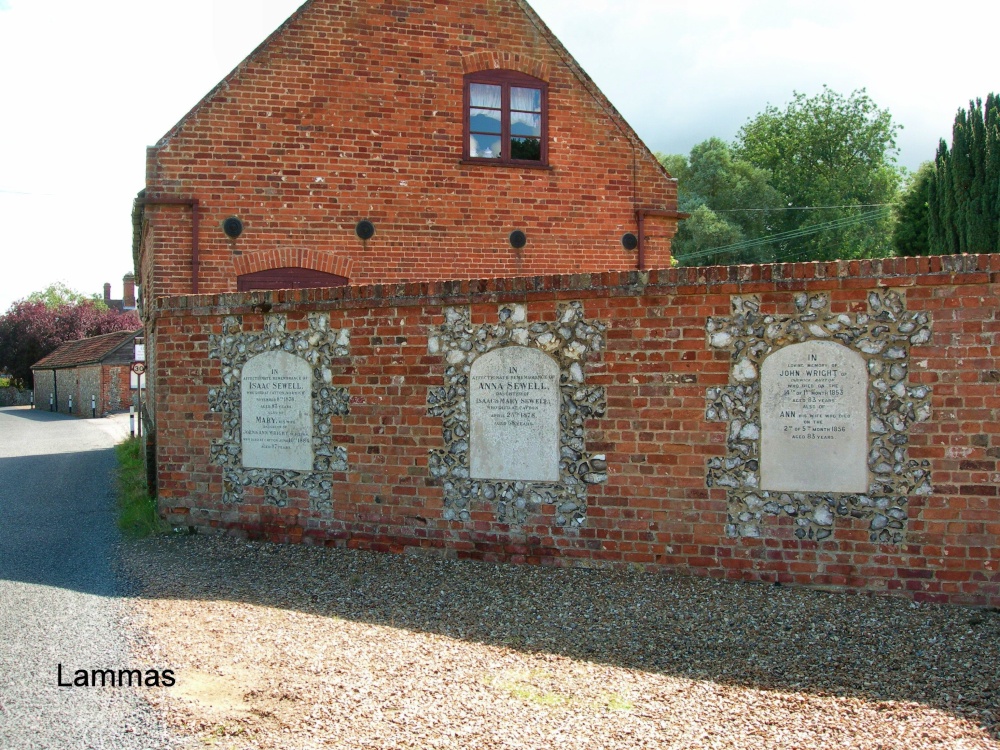 Tombstones of Anna Sewel and Family
