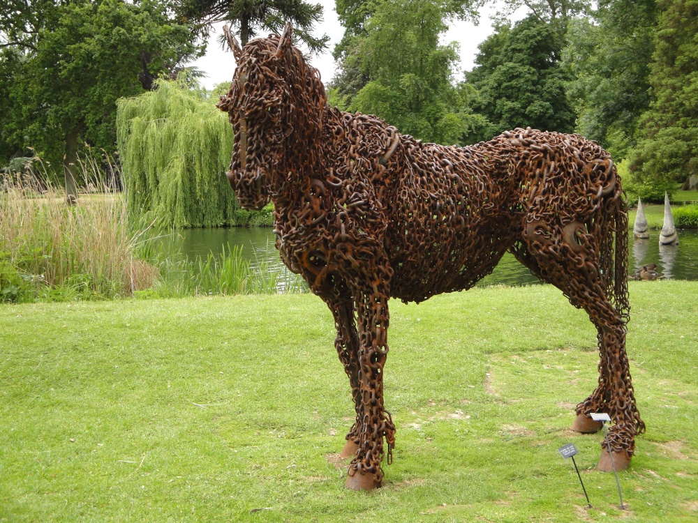 A work of art at Burghley