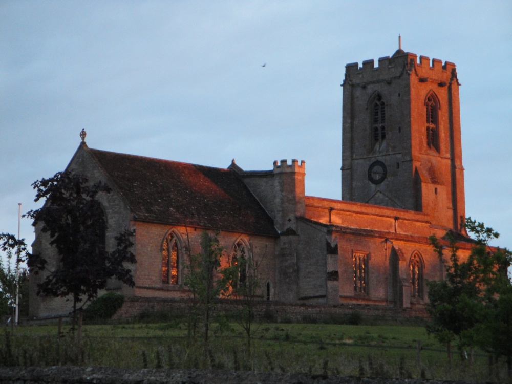 St. Andrew's Church at sunset
