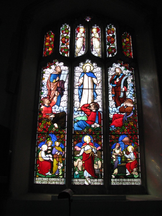 Staind Glass Window in the Church.