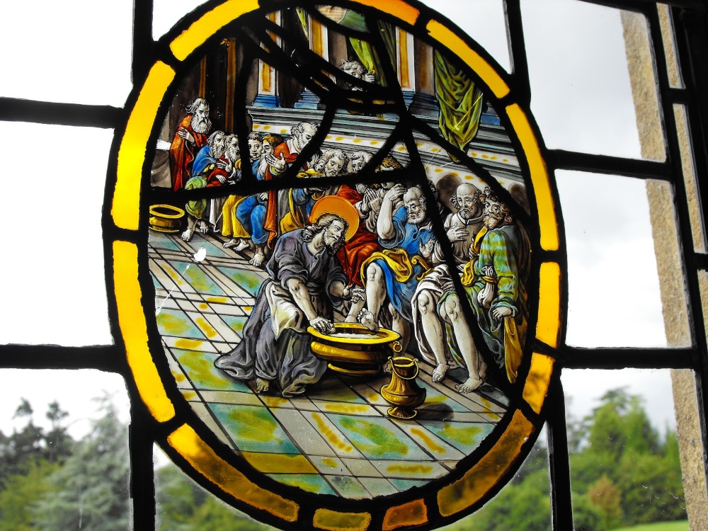 Stained glass at Beaulieu Palace House
