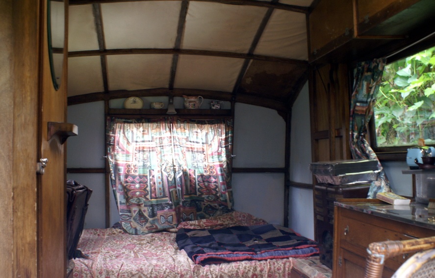 The inside of one of the Caravans.