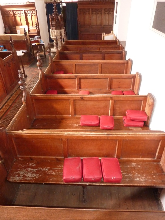 Boxed Pews in the Church.