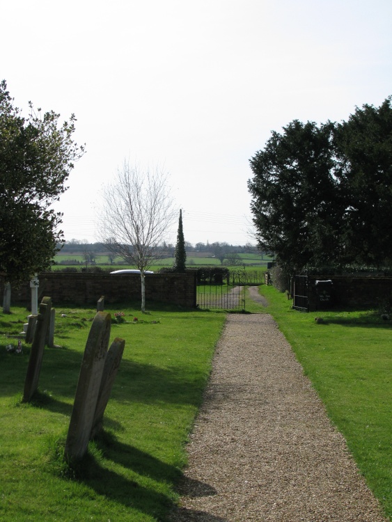 Country View from Church Door