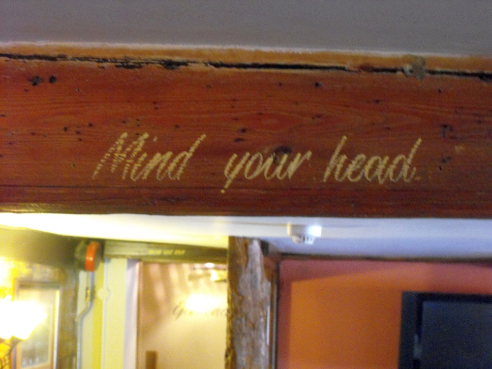 Mind your head...in the Coach and Horses