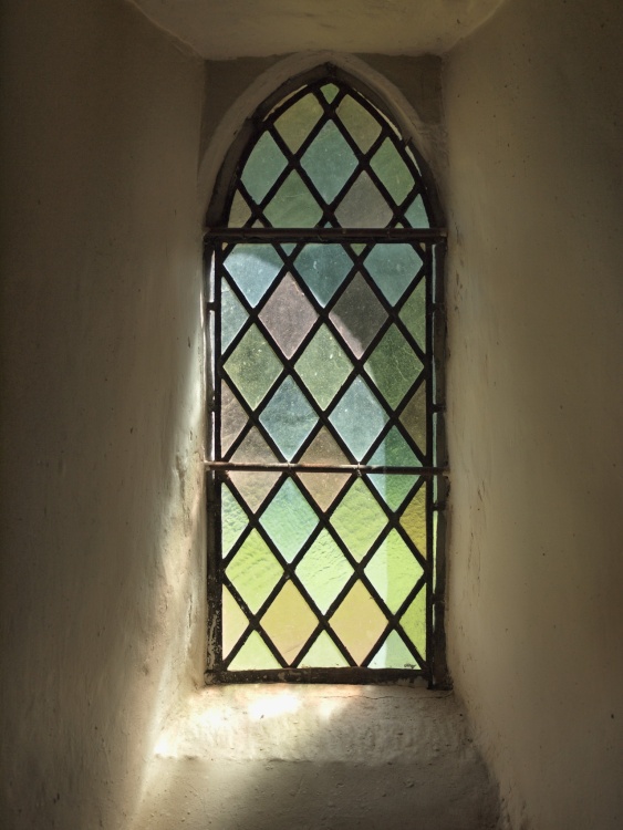 Stained glass window, St. Peter's Church, Bucknell, Oxon