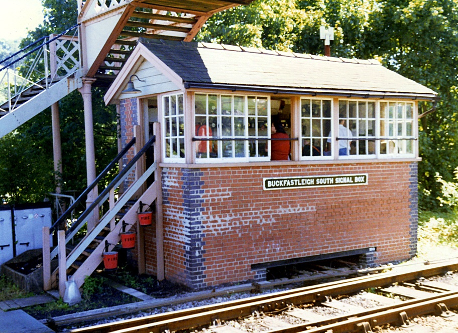 Railway signal cabin.