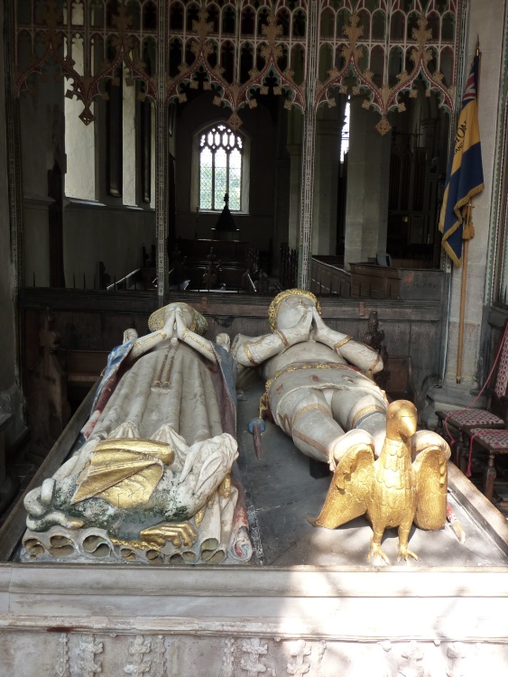 Tombs of Lord William Bardollf 1441 and his wife Jane 1447
