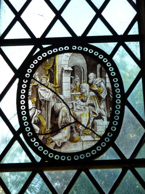 Stained Glass Window in the Church.