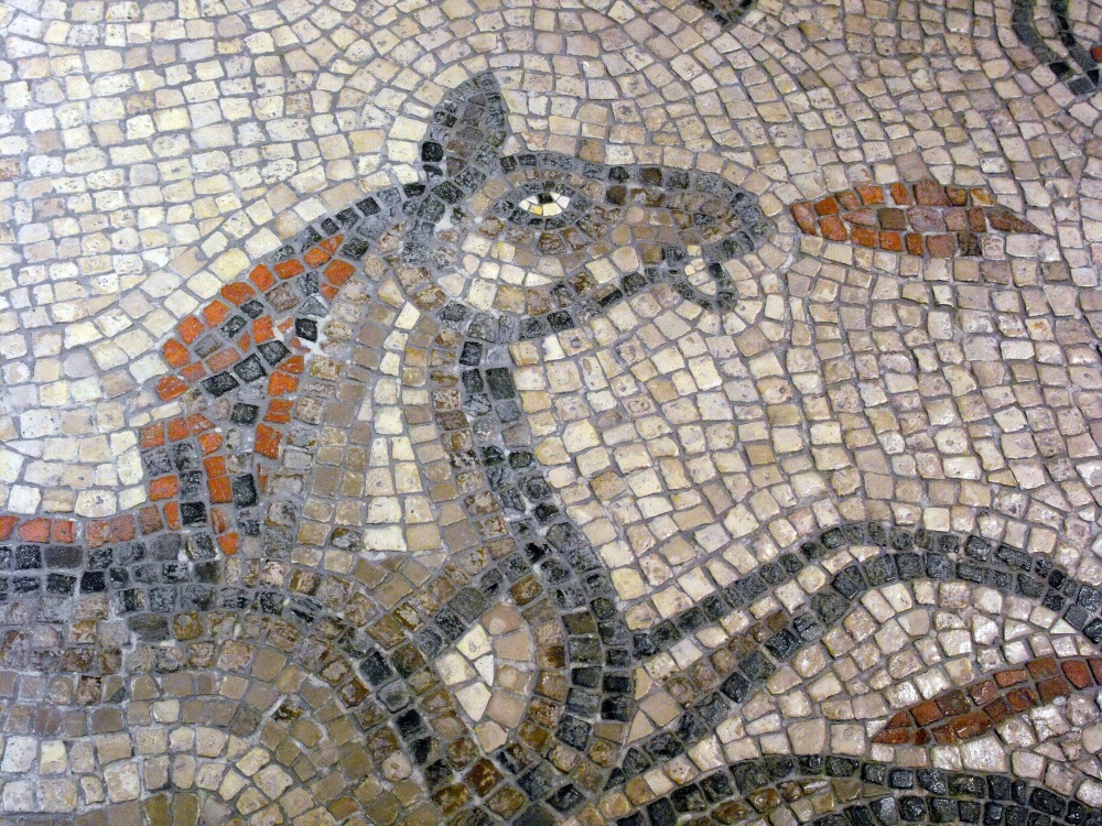 Detail of Roman mosaic