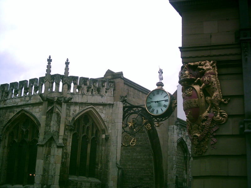 City of York - Detail of a ornate street clock