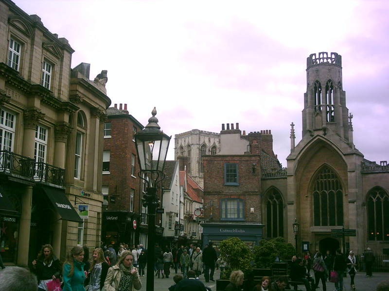 City of York - great architectural styles in a square located near to the Minster