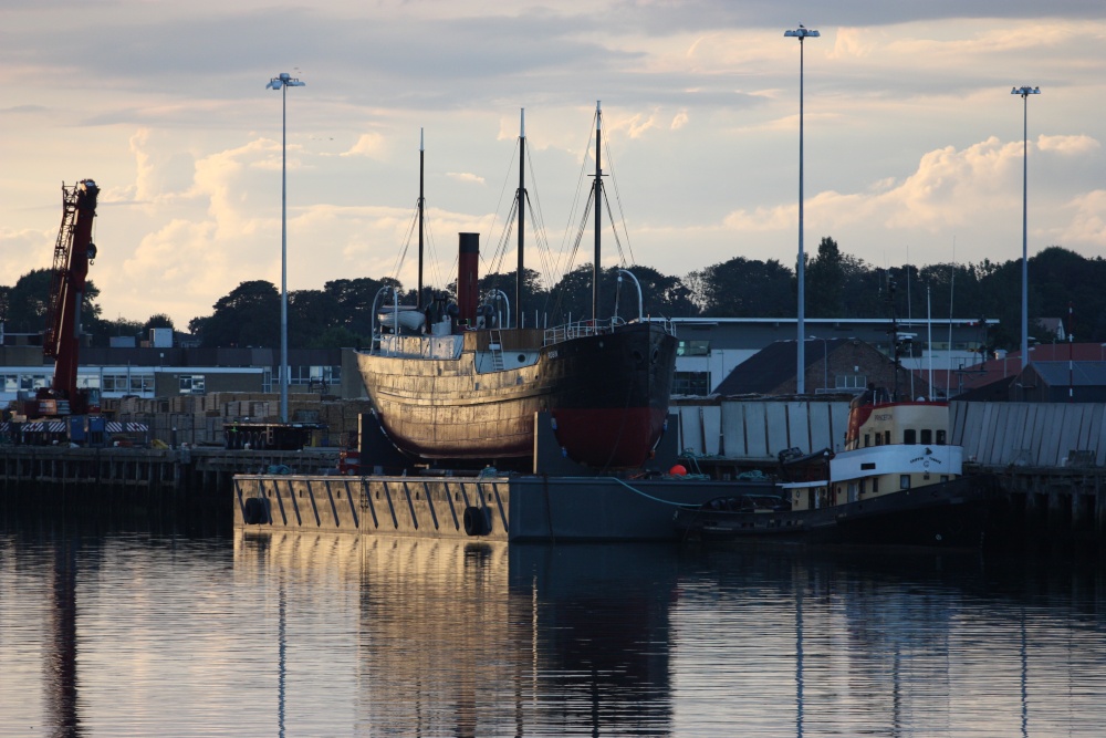 S.S. Robin Steamship in the evening