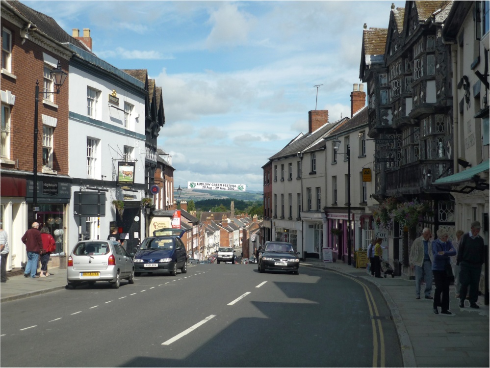 Ludlow - looking down from the town