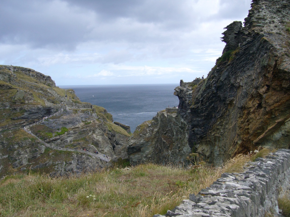 On the way to king Arthur's castle in Tintagel