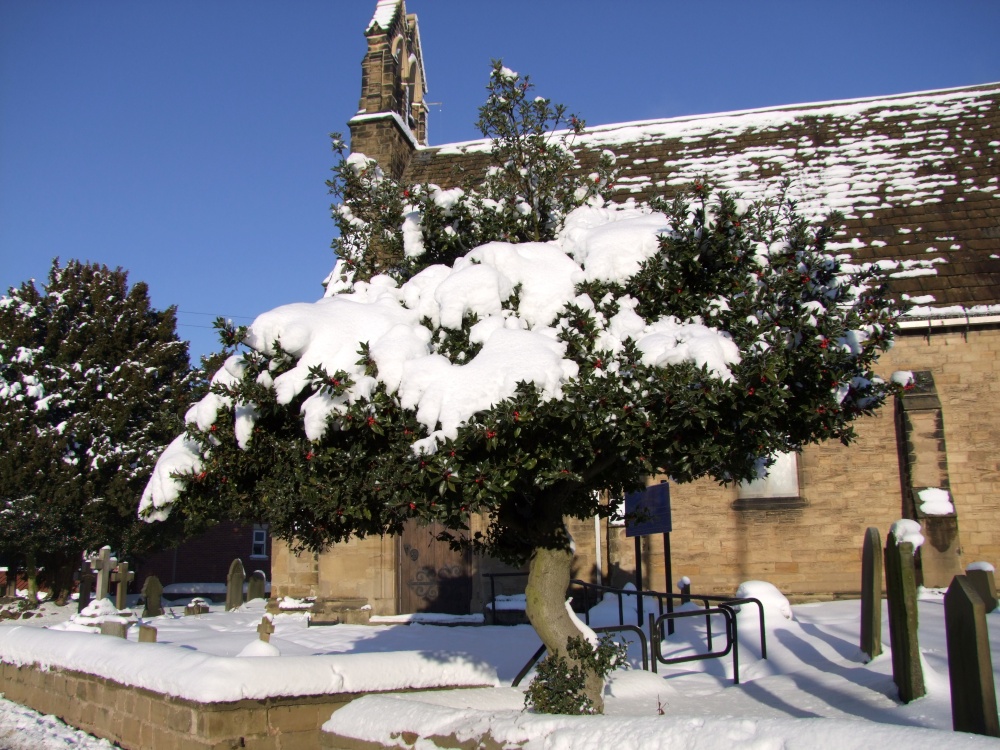 St Michael's Church in the snow