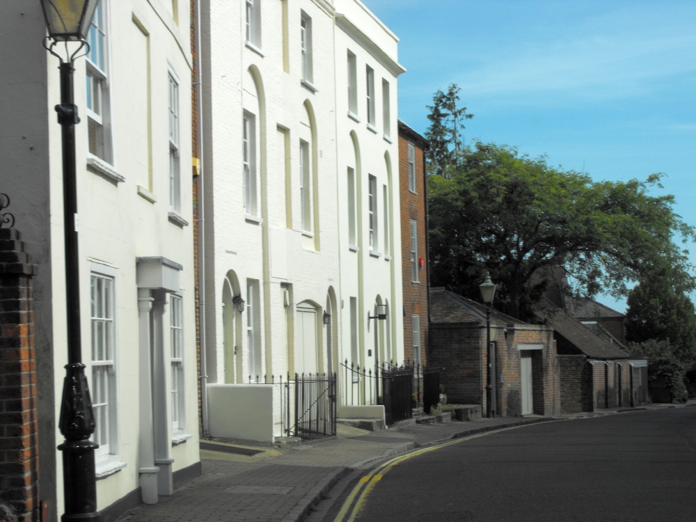 A row of houses in Lymington, Hampshire
