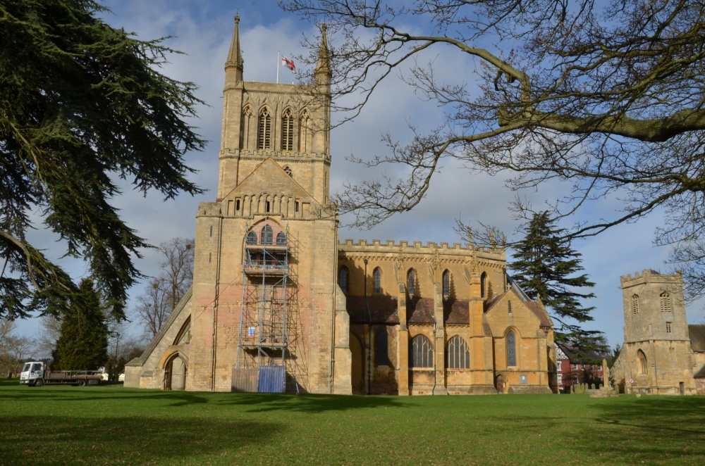Pershore Abbey south elevation