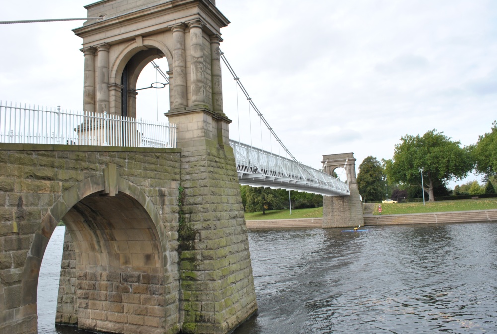 Suspension bridge following two years of repairs