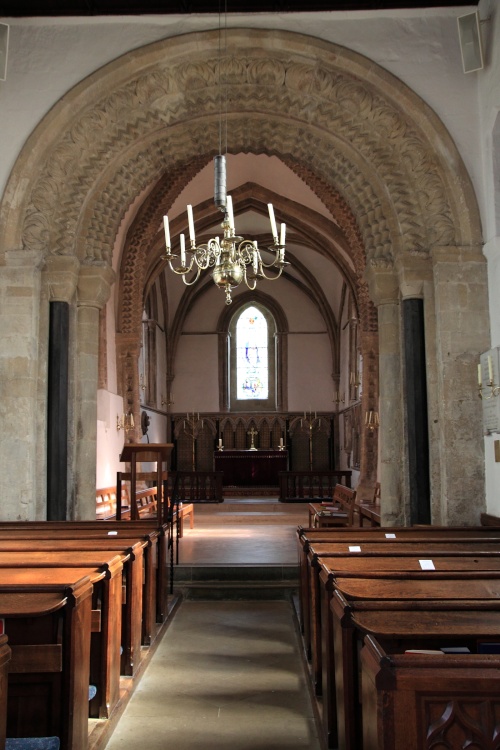 Interior of St Mary's Church, Iffley