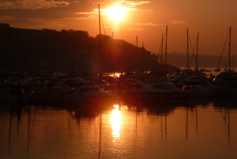 Sunset at Brixham Harbour