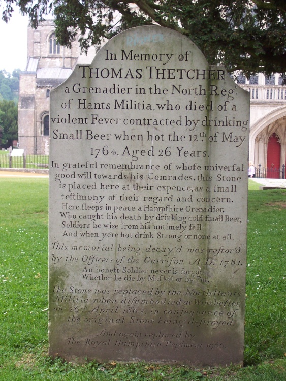 Memorial to Thomas Thetcher