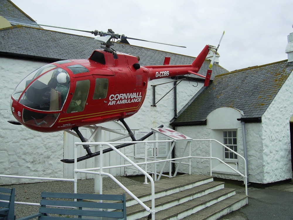 Retired Rescue Helicopter at Land's End