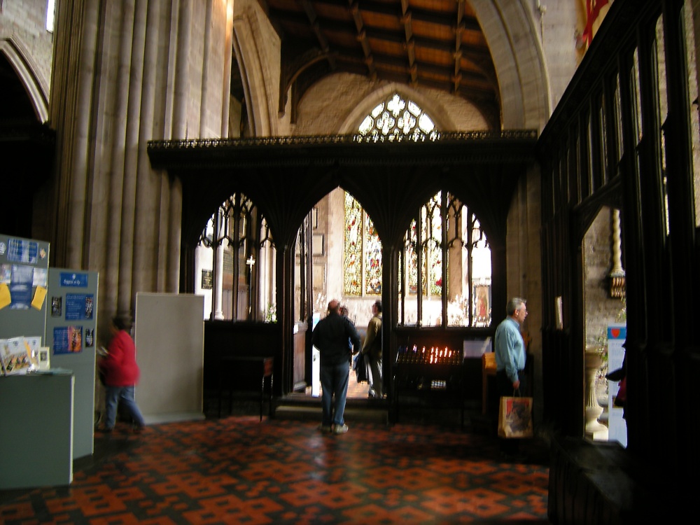 Interior of St Laurence's Church, Ludlow