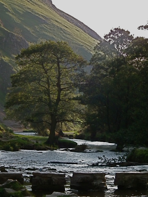 Evening draws in at Dovedale