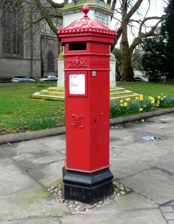 Victorian Post Box Near Worcester Cathedral
