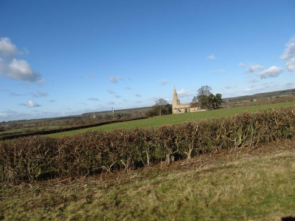 Chellington Church from a distance