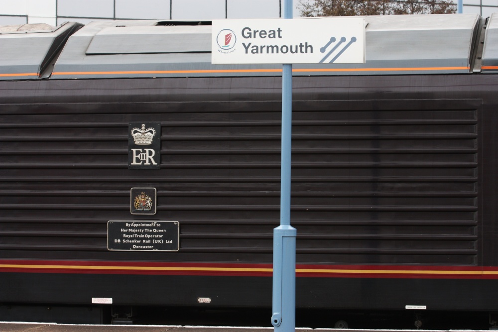The Royal train in Gt. Yarmouth