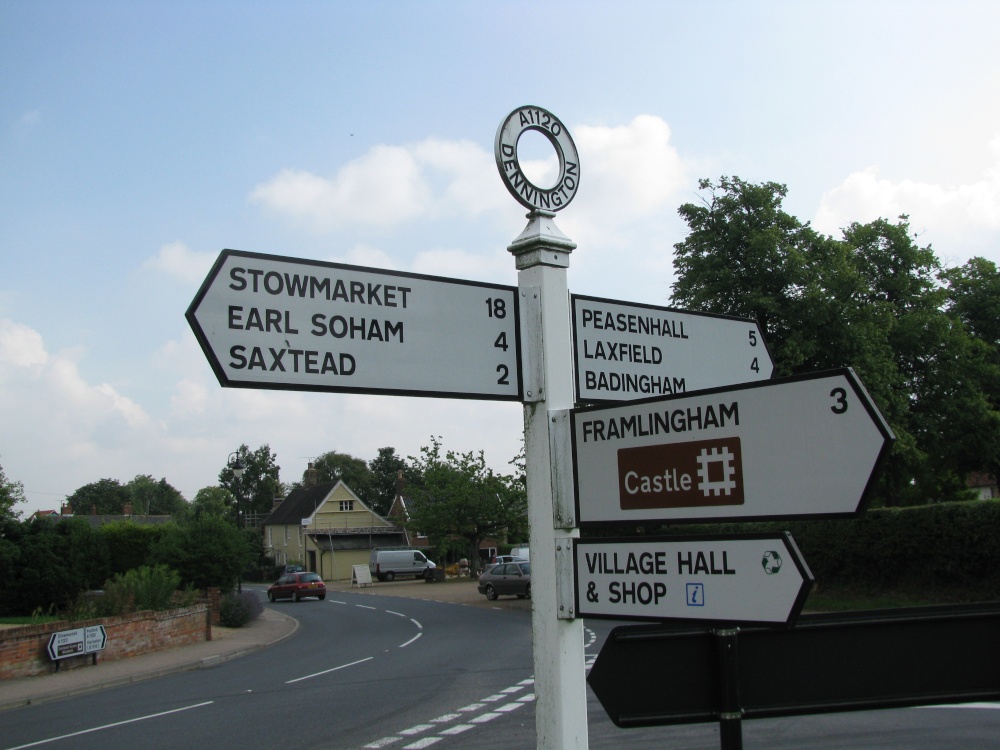 Dennington Signpost