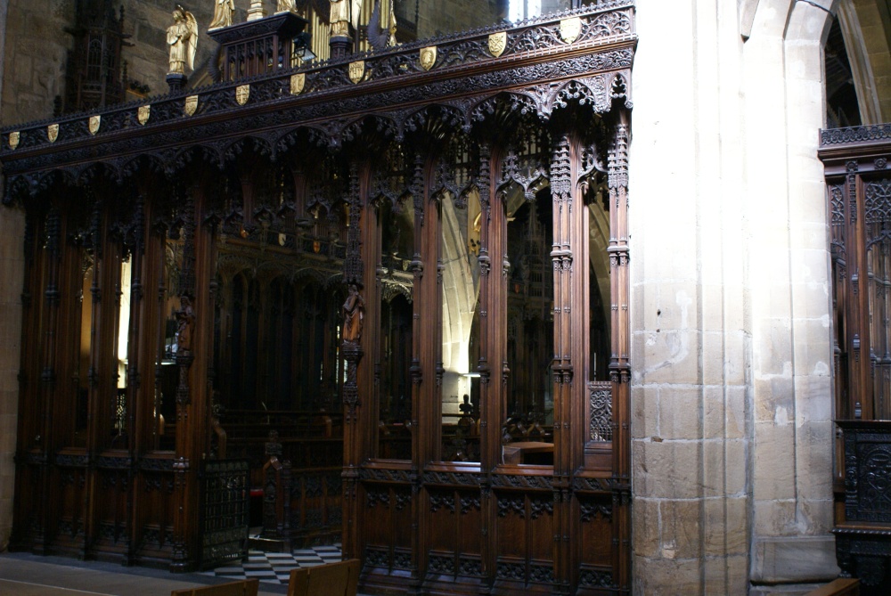 Wood carving in St Nicholas Cathedral, Newcastle
