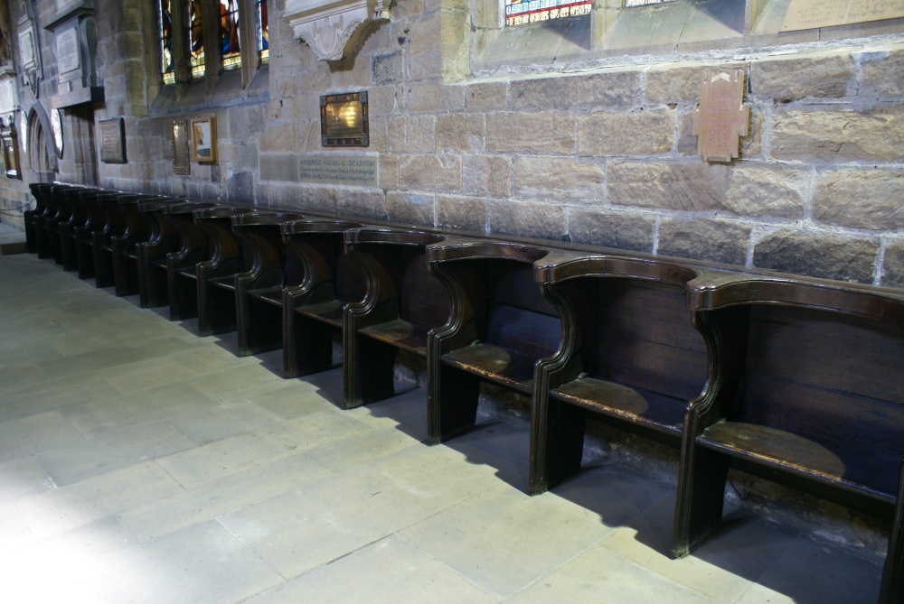 The sixpenny seats in St Nicholas Cathedral