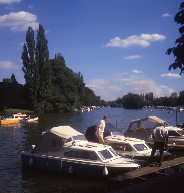Boats on the River Thames at Henley on Thames